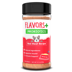 FLAVORS + Probiotics Red Meat Food Topper and Treat Mix for Dogs